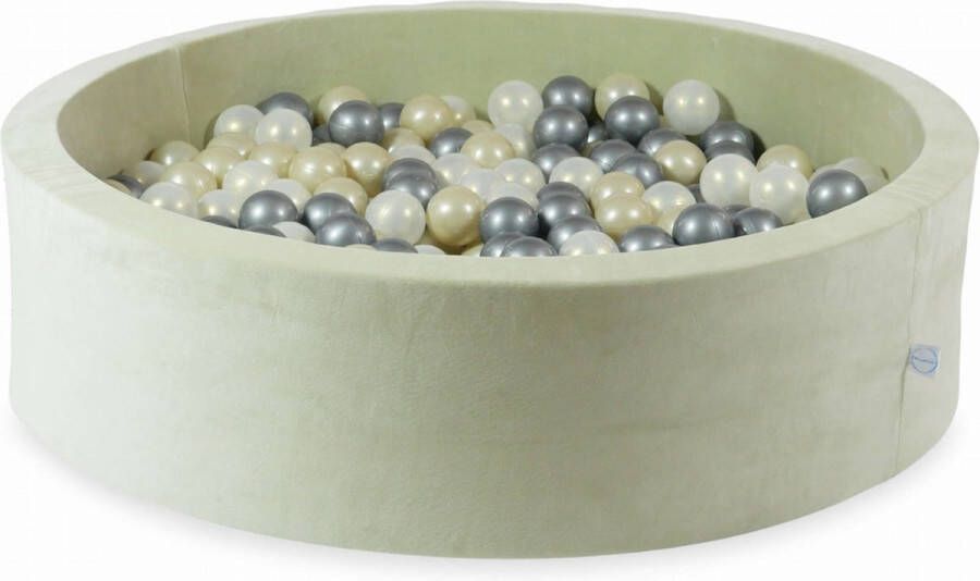 Mimii Ballenbak met 400 ballen licht mint; licht goud parel wit zilver