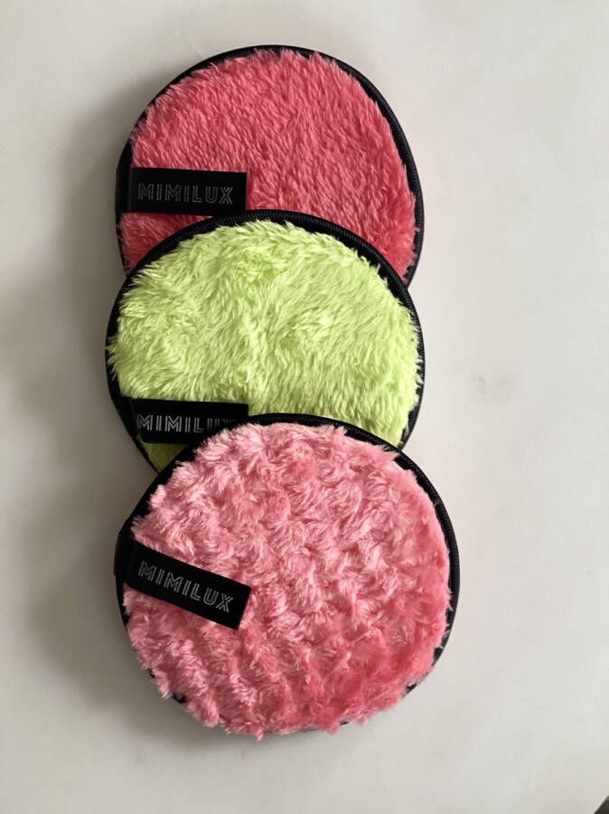 Mimilux herbruikbare make-up remover pads herbruikbaar wattenschijfje herbruikbare make up pads
