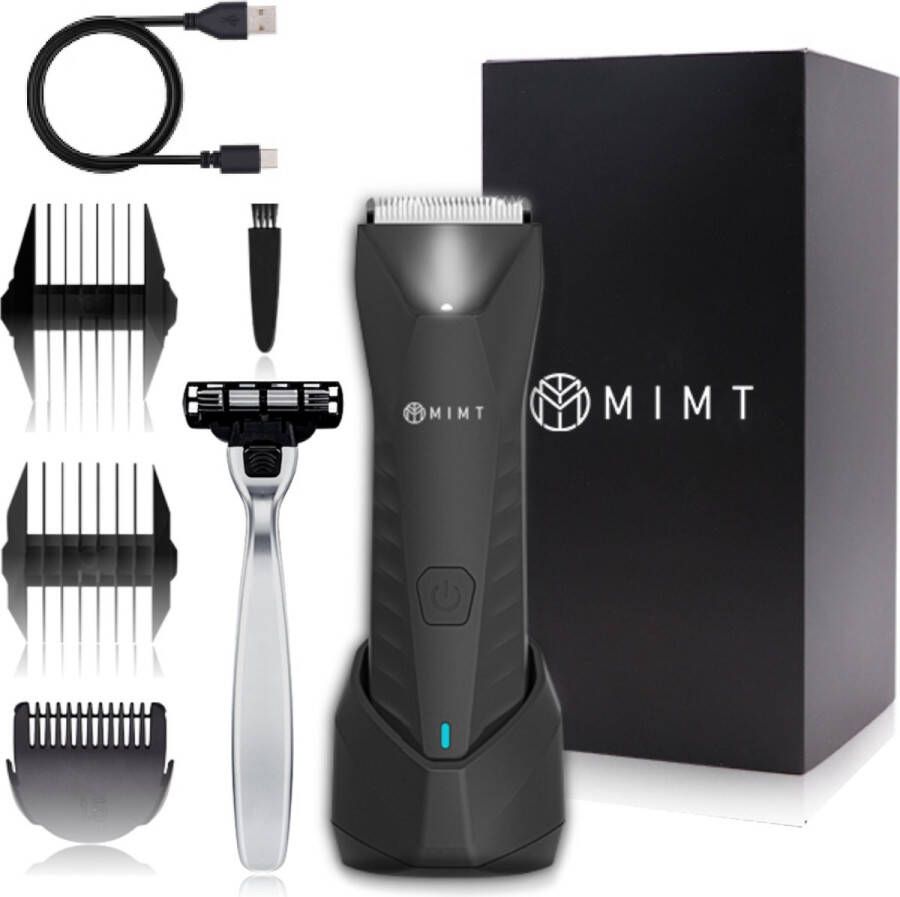 Mimt Bodygroomer Mannen Body trimmer Body shaver mannen Baardtrimmer Hair Clipper set -Tondeuse Lichaam Groomer Waterbesteding inclusief oplaadstation