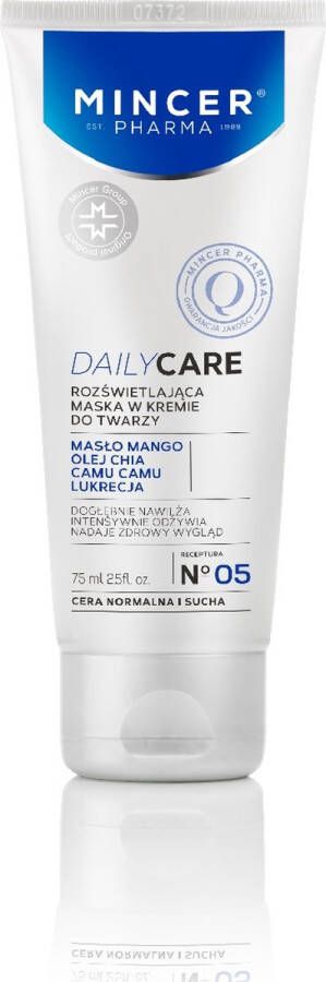 Mincer Pharma DailyCare verhelderend gezichtscrème masker nr.05 75ml