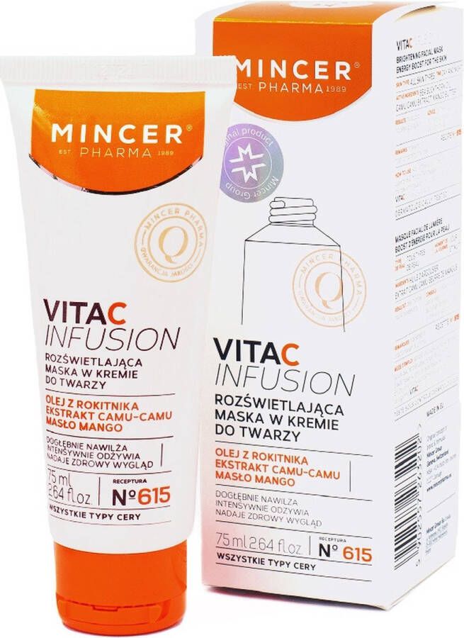 Mincer Pharma Vita C Infusion verhelderend gezichtscrème masker nr.615 75ml