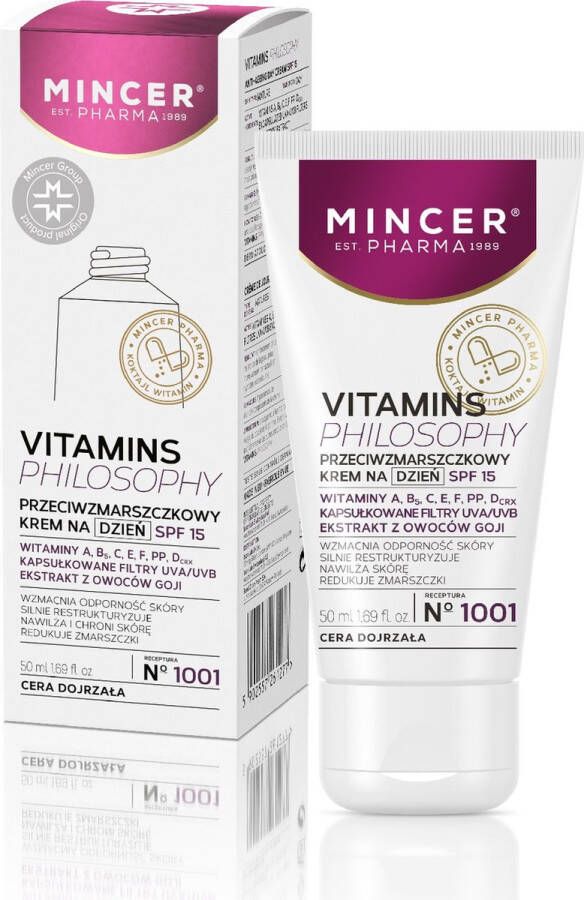 Mincer Pharma Vitaminen Philosophy anti-rimpel dagcrème SPF15 nr.1001 50ml