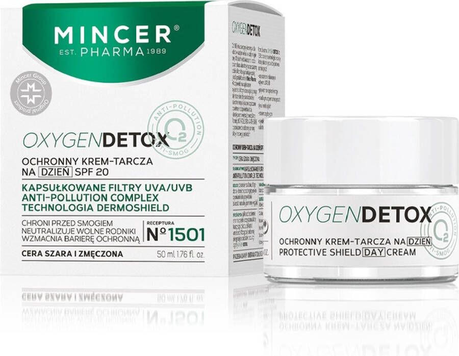 Mincer Pharma Zuurstof Detox beschermende dagcrème SPF20 Nr.1501 50ml