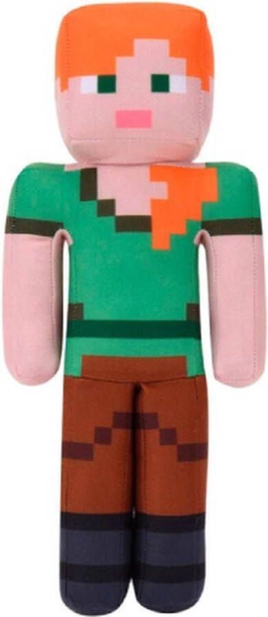 Minecraft Alex – Pluche Knuffel 34 cm { Plush Toy Speelgoed knuffeldier knuffelpop voor kinderen jongens meisjes Steve Creeper Alex Enderman Pig Llama Wolf Ocelot}