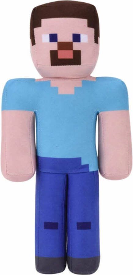 Minecraft Steve – Pluche Knuffel 34 cm { Plush Toy Speelgoed knuffeldier knuffelpop voor kinderen jongens meisjes Steve Creeper Alex Enderman Pig Llama Wolf Ocelot}