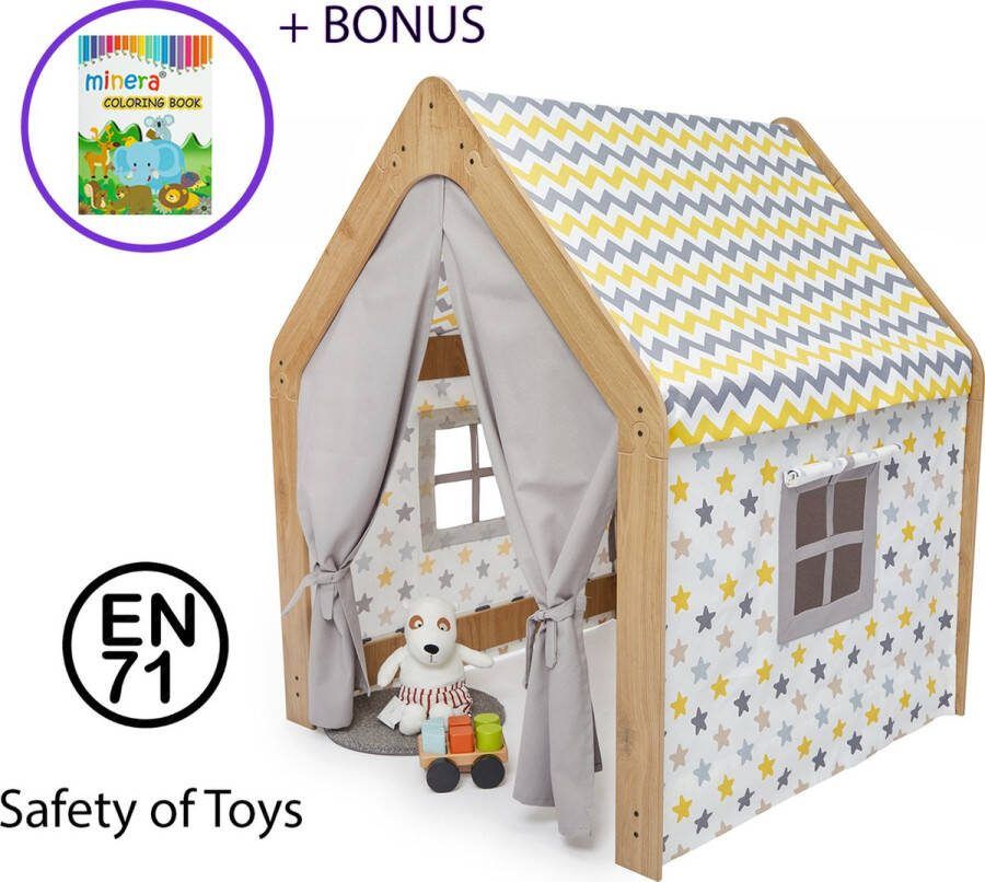 Minera Tipi tent Speeltent meisjes jongens Speelhuisje binnen Stevige Speeltent Kids Play House