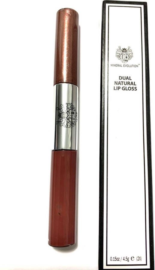 Mineral Evolution Dual Lipgloss Donkerbruin 9 10