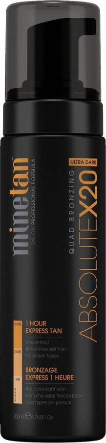 MineTan Absolute X20 Self Tan Foam 200 ml