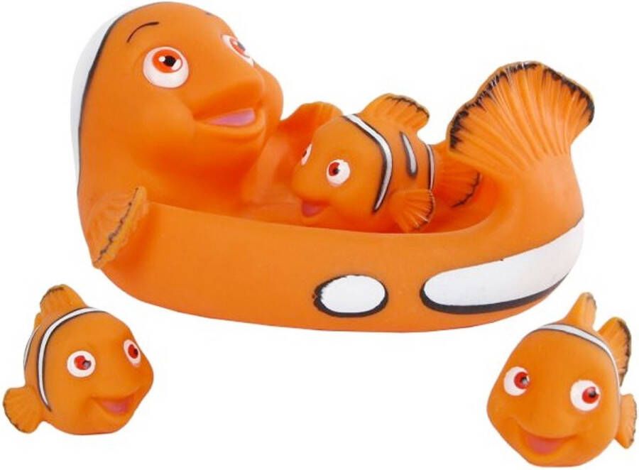 Coppens Mini Club badfiguren clownvis 20cm met 3 kleine clownvissen