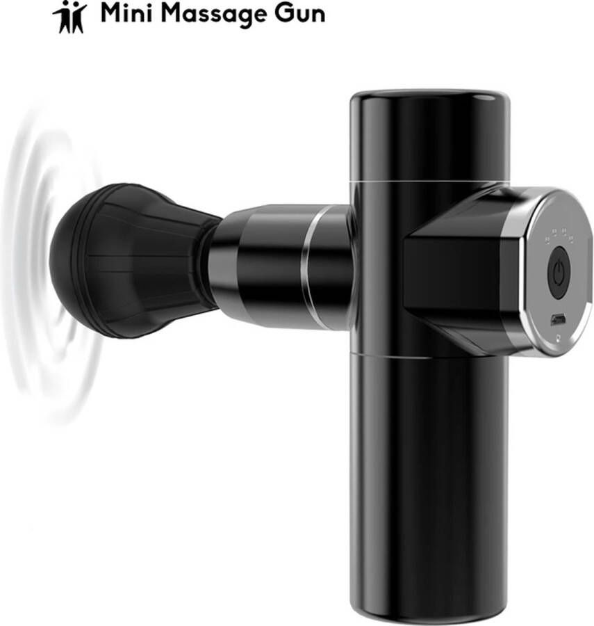 Mini Massage Gun Massage Gun Sport en Relax Massage Apparaat Massage pistool Zwart