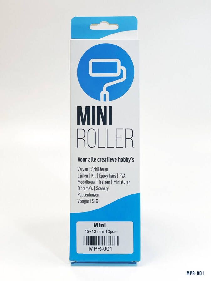 Mini-Roller voor modelbouw en hobby (mini) 19 x 12 mm 10 stuks