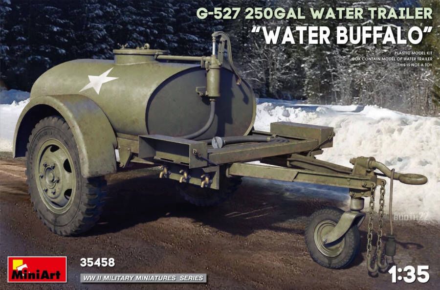 MiniArt 1:35 35458 G-527 250 gal Water Trailer Water Buffalo Plastic Modelbouwpakket