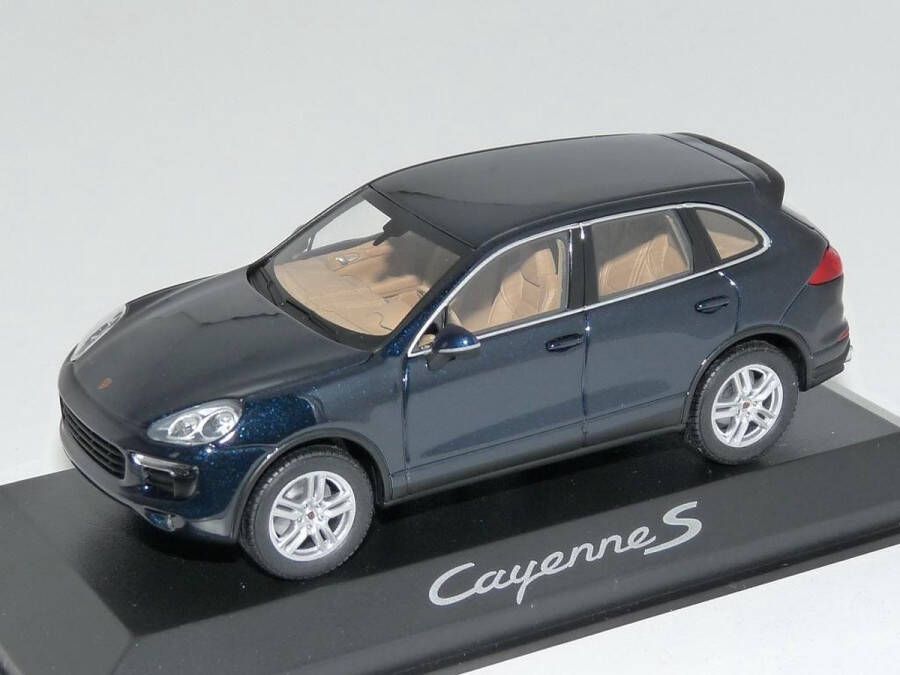 MINICHAMPS Porsche Cayenne S 2014 (Donkerblauw) 1 43 Modelauto Schaalmodel Miniatuurauto