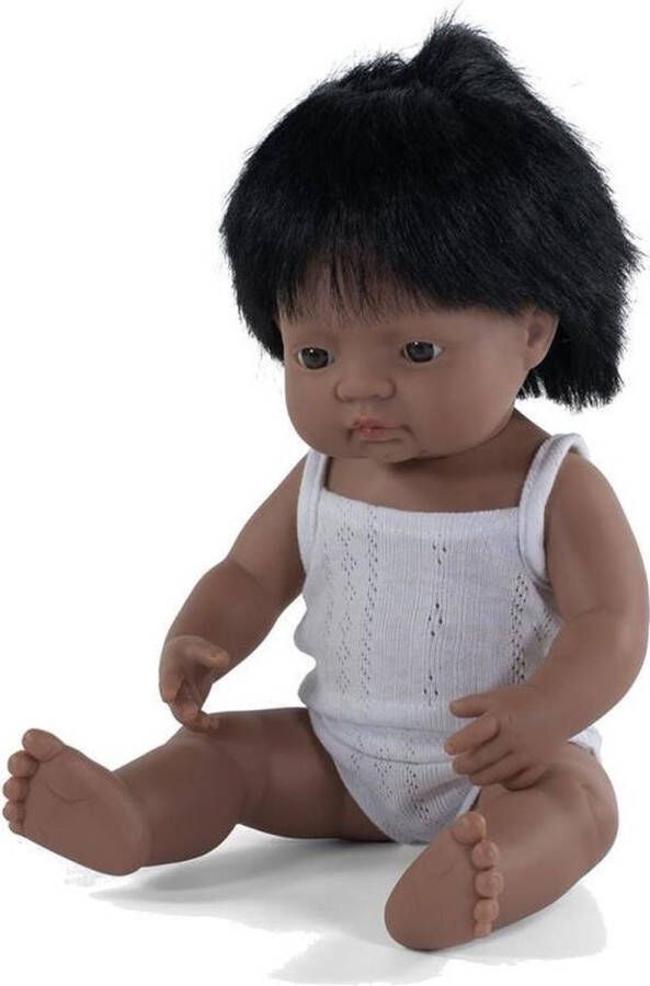 Miniland babypop jongetje met vanillegeur 38 cm wit pakje