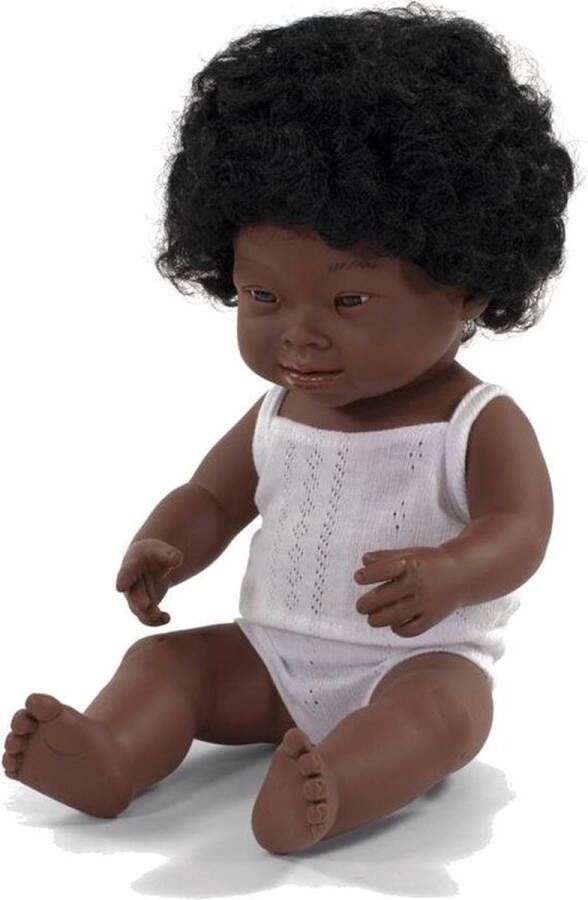 Miniland babypop meisje met vanillegeur 38 cm wit pakje