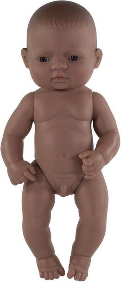 Miniland babypop Zuid-Amerikaans jongen 32 cm bruin