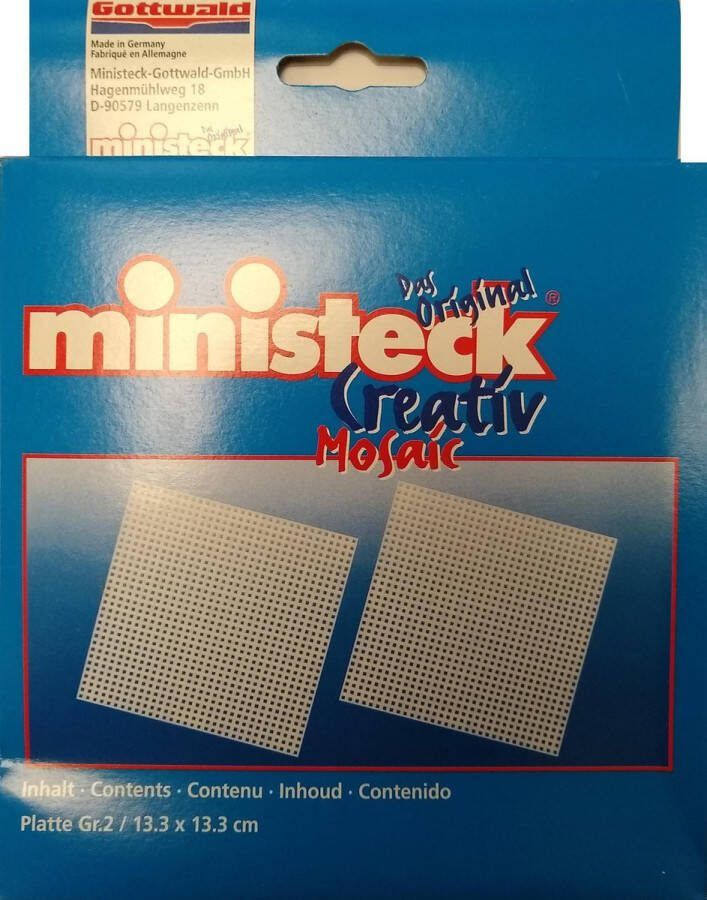 Ministeck 2 platen 13 3 x 13 3 cm