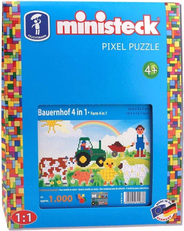 Ministeck 4-in-1 boerderij 1000 stukjes