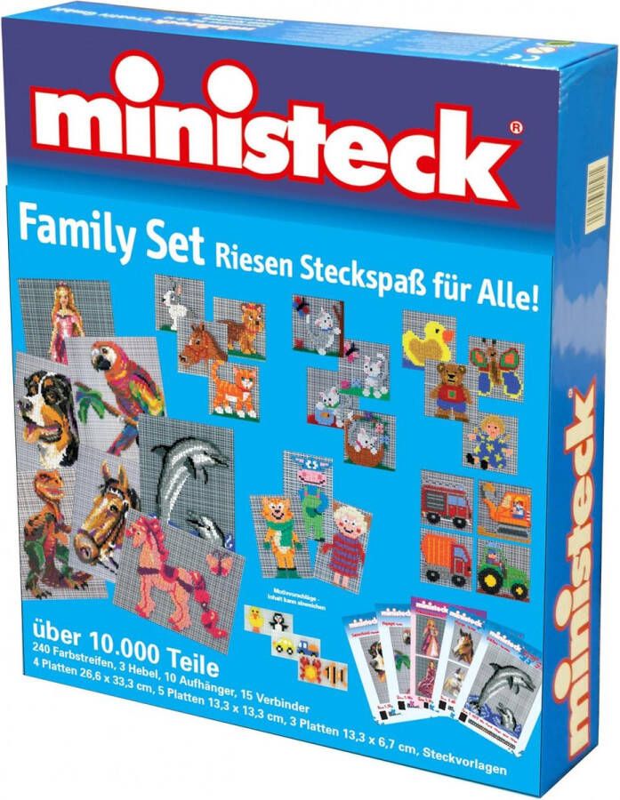 Ministeck Familieset hobbypakket 10.000 stukjes