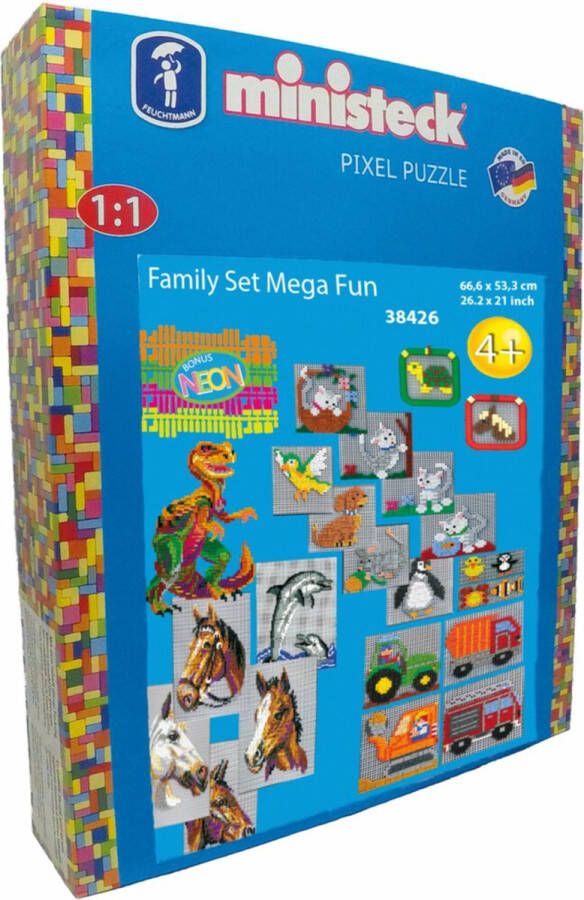 Ministeck Familieset hobbypakket Mega Fun XXL Box 4000 stukjes