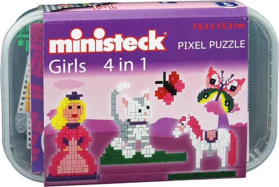 Ministeck Girls 4in1 Plastic Doos 500 stukjes