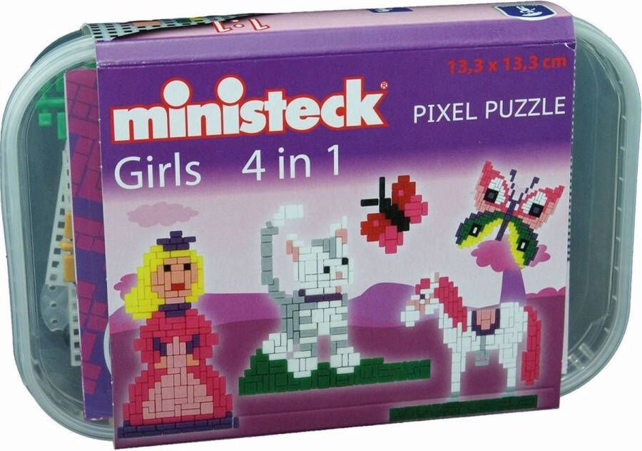 Ministeck Girls 4in1 Plastic Doos 500 stukjes