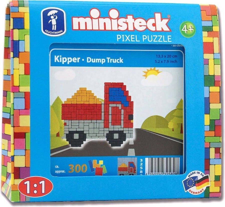 Ministeck Kiepwagen 300-delig Knutselset Mozaiek