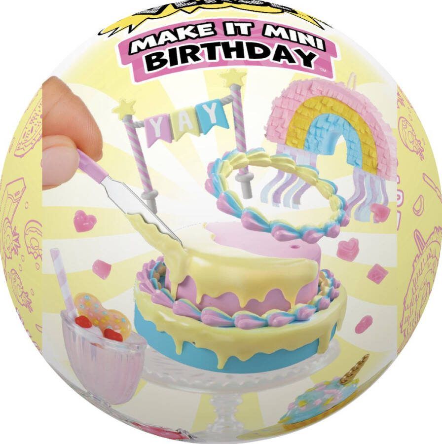 Miniverse Make It Mini Birthday Verrassingsitem Knutselen – DIY – Hobbypakket – Knutselpakket