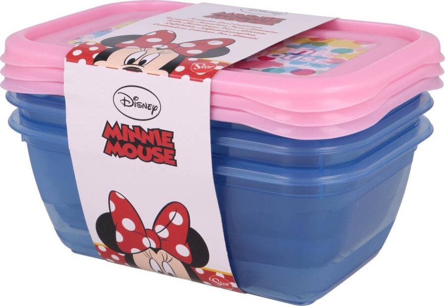 Minnie Mouse snackbakjes 3 st