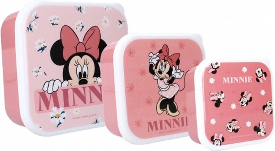 Minnie Mouse Snackbox (3in1) Lunchbox Disney Bon Appetit!