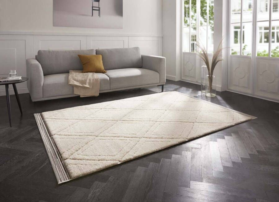 Mint rugs Designer vloerkleed 3D Colin crème 200x290 cm