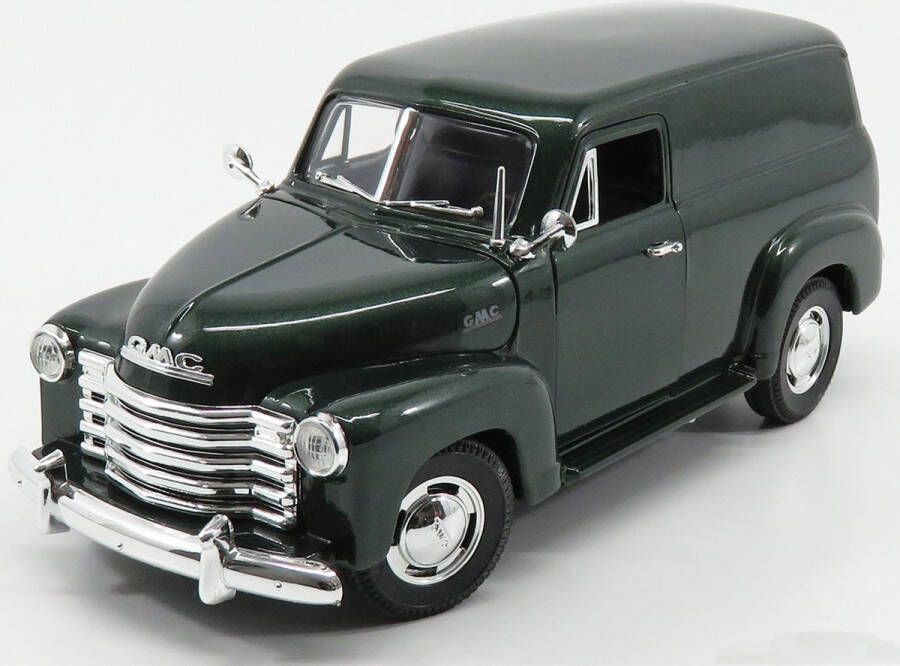Mira GMC Panel Truck 1950 (Groen) (23 cm) 1 18 + Luxe Showcase Model auto Schaalmodel Modelauto Miniatuur autos