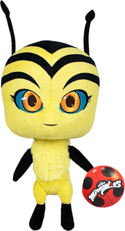 Miraculous Ladybug Pollen – Pluche Knuffel 30 cm {Cat Noir Tikki Plagg Lady Bug Nooroo Speelgoed Knuffeldier Knuffelpop voor kinderen jongens meisjes Kat Cat Plush Toy Miraculous: Tales of Ladybug & Cat Noir}