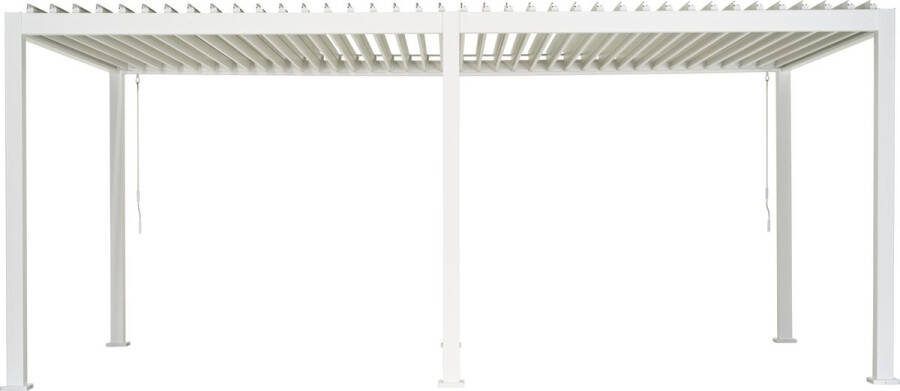 Mirador NOVUM DELUXE Overkapping 300 x 600 cm Wit Weerbestendig en Luxe uitstraling Vrijstaande Aluminium Terrasoverkapping Perfect te gebruiken als Tuinprieel Carport Veranda Pergola