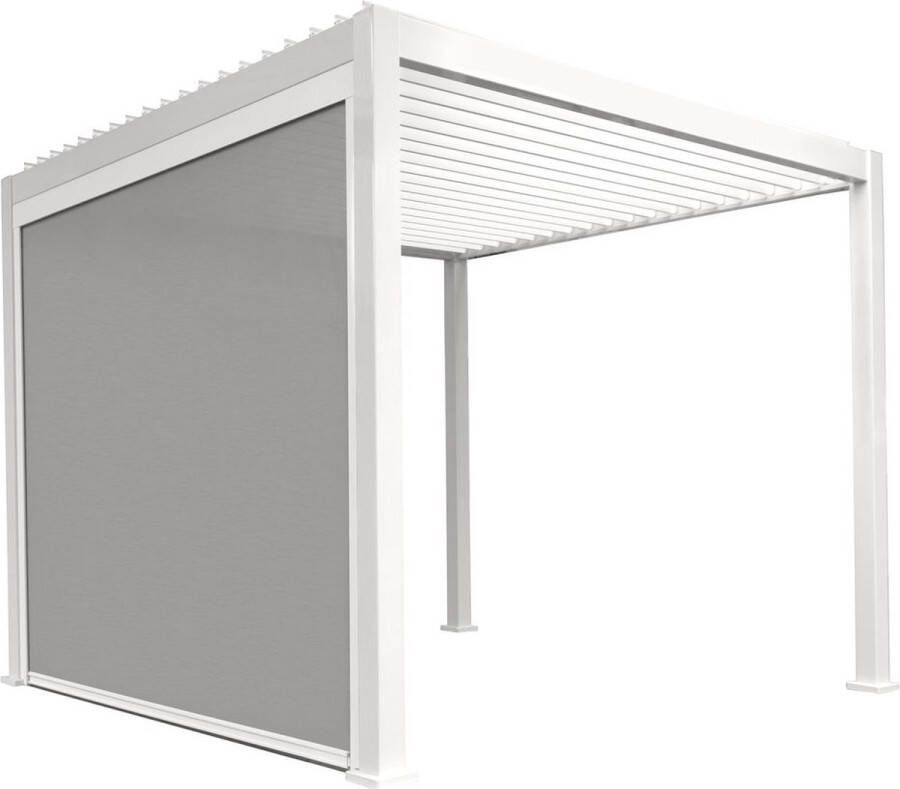 Mirador Novum pull down windscherm (voor BASIC terrasoverkapping) Wit Biedt meer privacy en schaduw onder uw overkapping