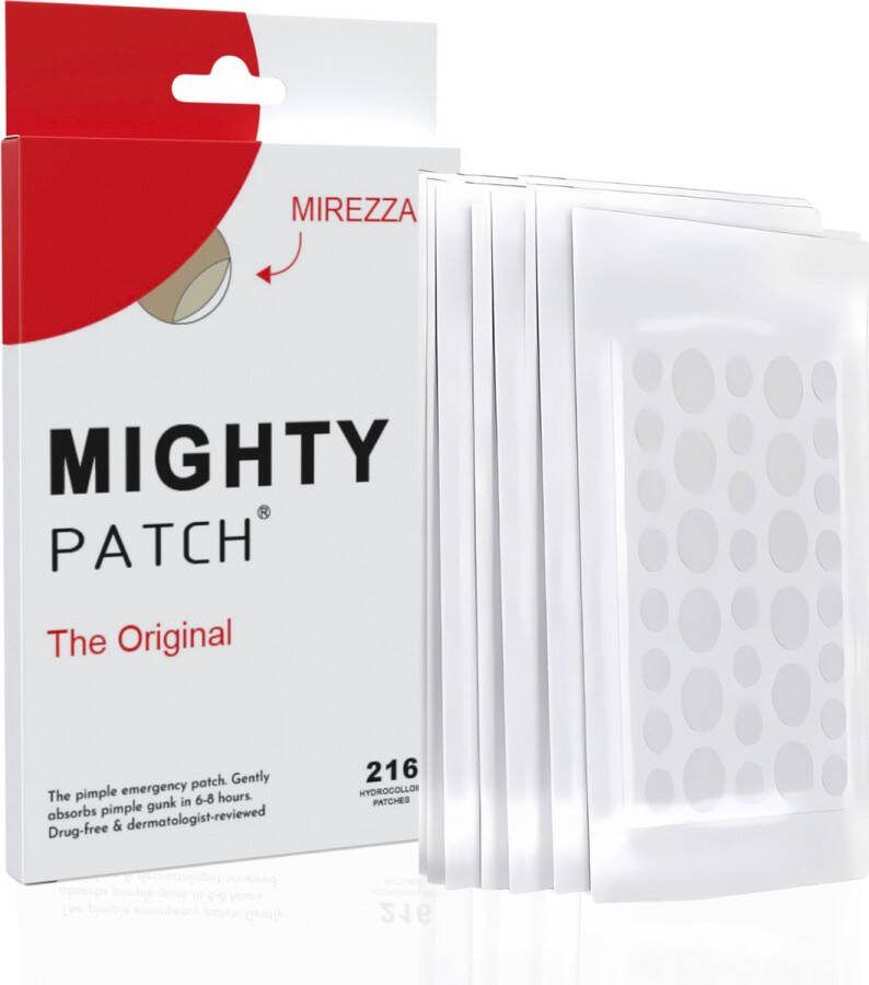 Mirezza Pimple Patch Acne Patch Puisten Pleister Acne Pleister Acne Sticker Puistjes Verwijderen 216 stuks