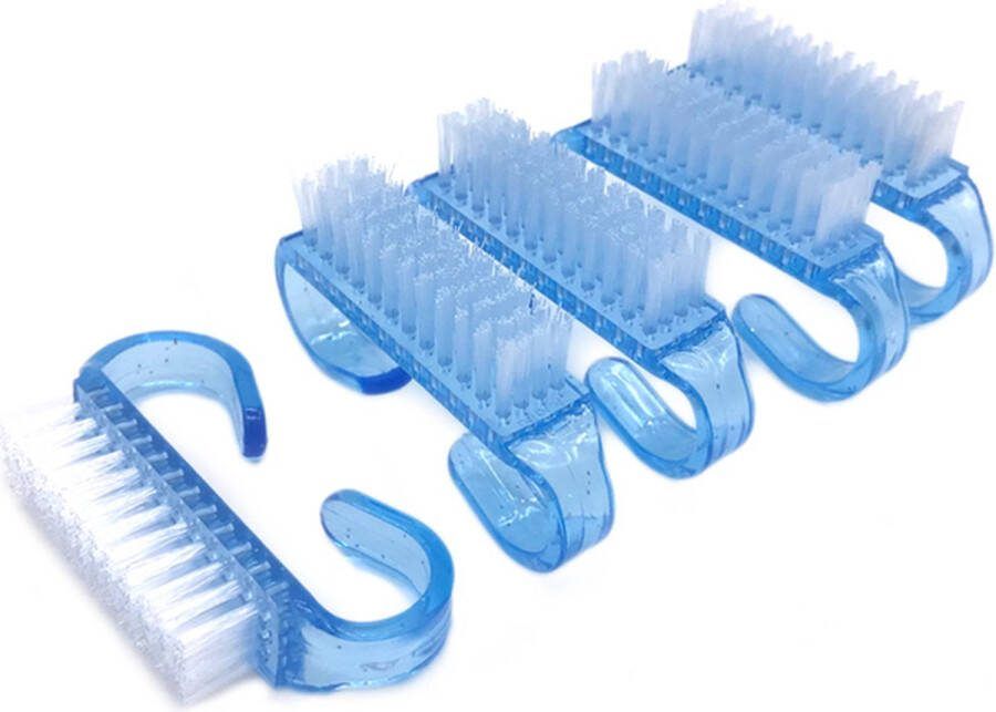 Miro Ecommerce Nagelborstel kunststof Set van 3 Blauw