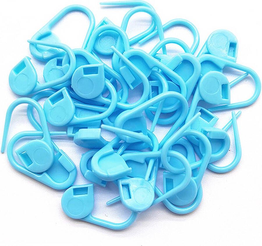 Miro Ecommerce Plastic veiligheidsspelden 100 stuks veiligheidsspelden klein Licht Blauw