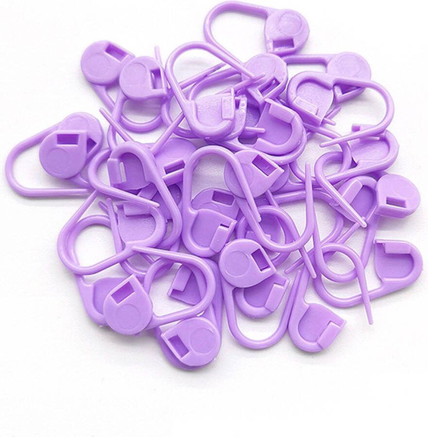 Miro Ecommerce Plastic veiligheidsspelden 100 stuks veiligheidsspelden klein Licht Paars