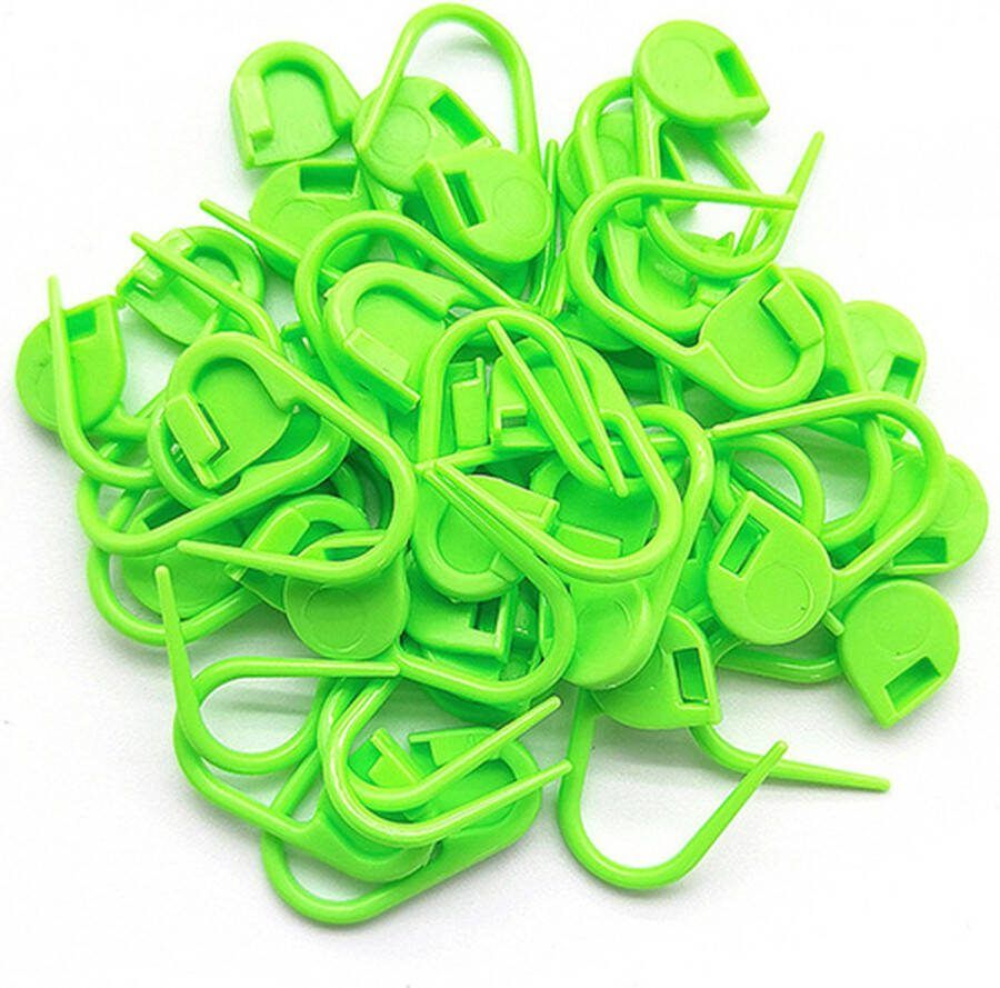 Miro Ecommerce Plastic veiligheidsspelden 50 stuks veiligheidsspelden klein Fluoriserend groen