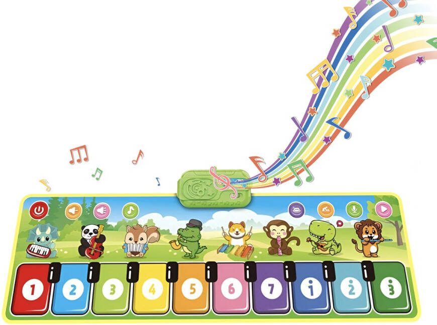 MIRO. MIRO Muziekmat Pianomat Speelmat Speelkleed Dansmat Speelgoed Voor Kinderen 8 Instrument Geluiden Educatief Speelgoed Geschikt Voor Jongens & Meisjes