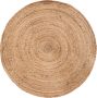 MISOU Vloerkleed Rond Tapijt Binnen Jute Veranda Kleed Wandkleed 80x80cm Beige Wanddecoratie - Thumbnail 1