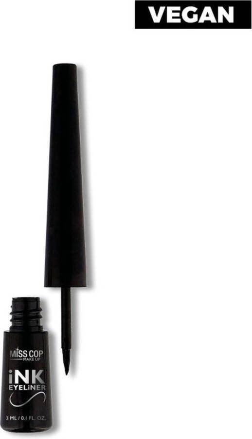 Miss cop VEGAN EYELINER INKT ZWART