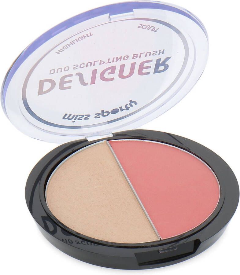 Miss sporty Designer Duo Sculpting Highlighter & Blush 100 Peachy