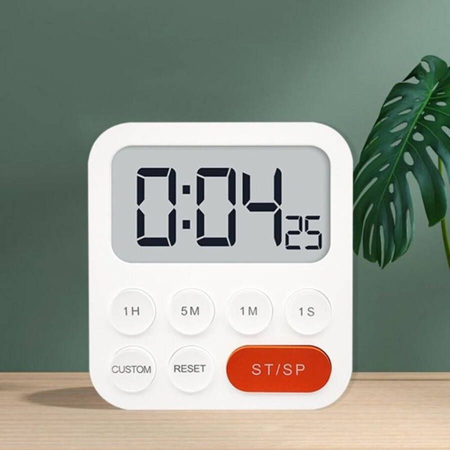 Missan Online Professionele 2 in 1 Kookwekker & Klok Digitale Kookwekker – Timer – Keukenwekker – Stopwatch – LED Display
