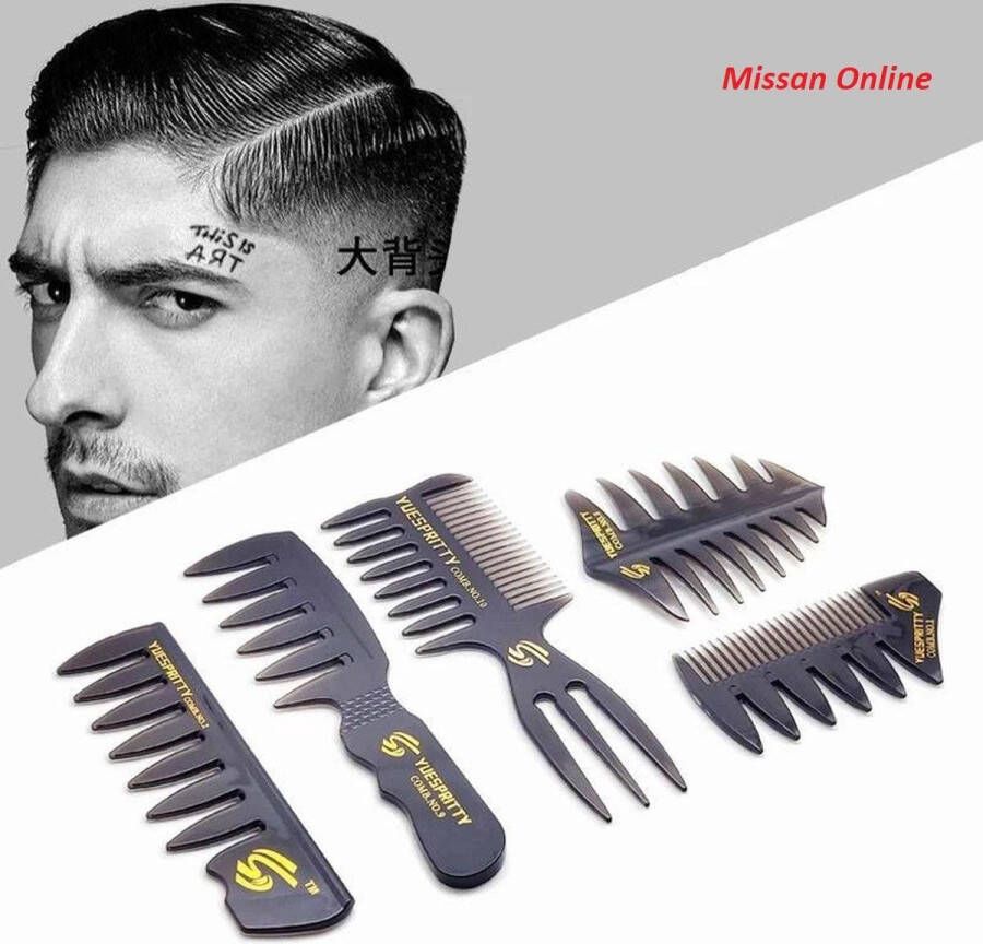 Missan Online Texturizing Comb Set Barbier Kam Hoog Kwaliteit Kapper Kam Haar Kam Haar Accessoire