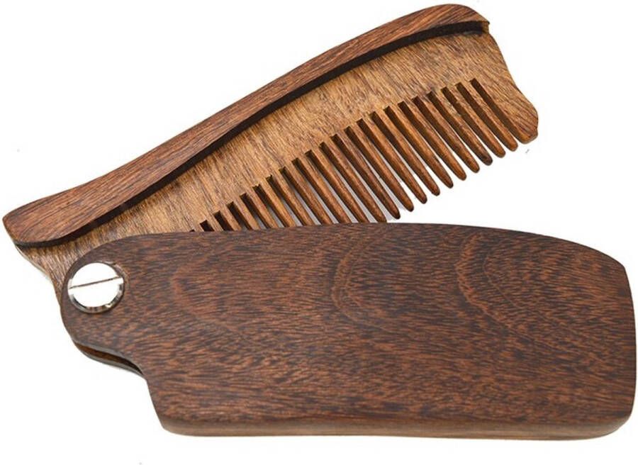 Missan Online Vintage Baardkam Baardverzorging Moustache Comb Vouwkam Voor onderweg Baardkammen