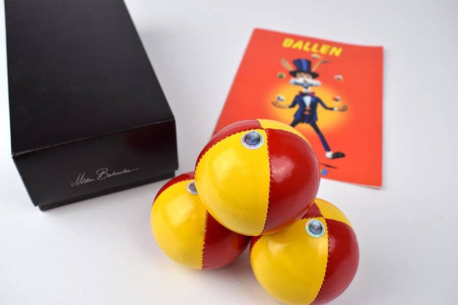 Mister Babache Mr. Babache Jongleerballen Set met handleiding Cadeauverpakking