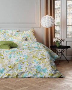 Mistral Home DEKBEDOVERTREK katoensatijn 240 x 220 cm + 2x 65 x 65 cm tweepersoons Flowersplash- veelkleurig