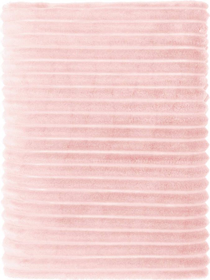 Mistral Home Plaid 100% gerecycleerd polyester Flannel 130x170 cm Roze